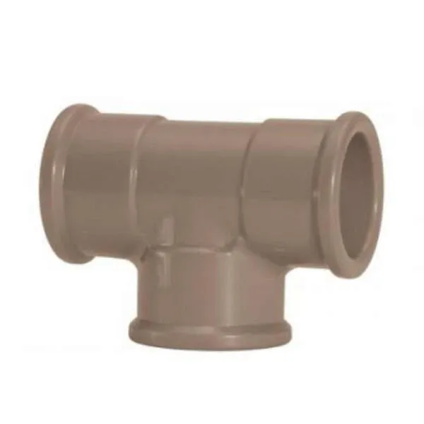 Tee Redução Pvc 32x25mm Com Bolsa Soldável - Resistente A 750 Kpa