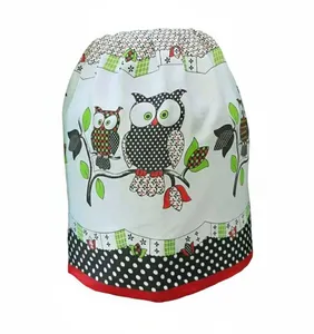 Capa botijão com toalha fogão cozinha Oxford Coruja 0,50x0,50