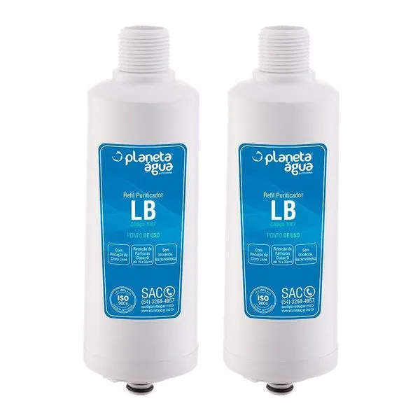 Kit 2 Unidades Refil Filtro Planeta Água Lb
