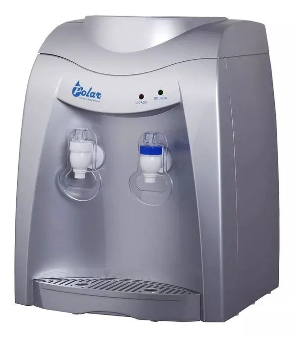 Bebedouro Eletronico Polar Prata - Natural E Gelada Cor Prateado 220V
