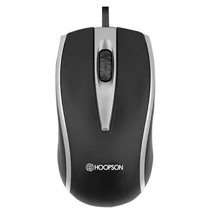 Mouse Gamer USB Hoopson MS 038S Preto e Prata