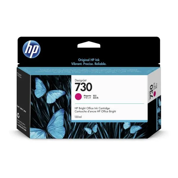 Cartucho de Tinta HP 730 Magenta PLUK 130 ML - P2V63A