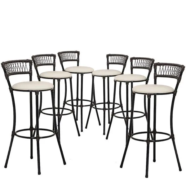 Kit Banquetas Alta Forts Fibra Uv Floral Gelo