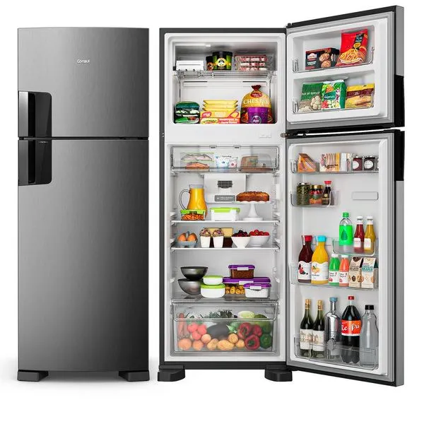 Geladeira 455 Litros Inverter Frost Free Duplex CRM53MK Consul Inox / 110V