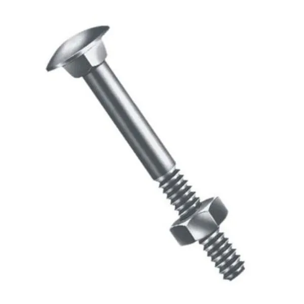 Parafuso Francês Com Porca Sextavado.3/8x 6 Zincado - Jomarca