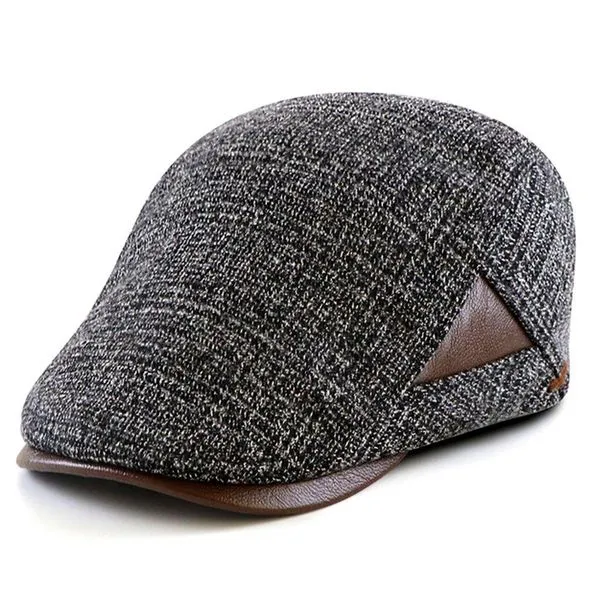 Boina Italiana Clássica Design Moderno Ajustável Unissex Grafite
