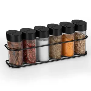Conjunto com 6 Porta Condimentos Black 2437 Arthi