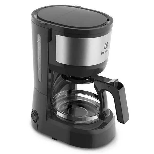 Cafeteira 15 Xicaras Electrolux Efficient ECM10 Preta com Prata 127V