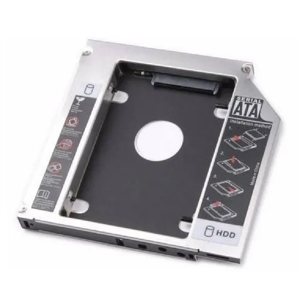 Case Adaptador Universal 9.5mm -Segundo Hd Ssd Sata Notebook