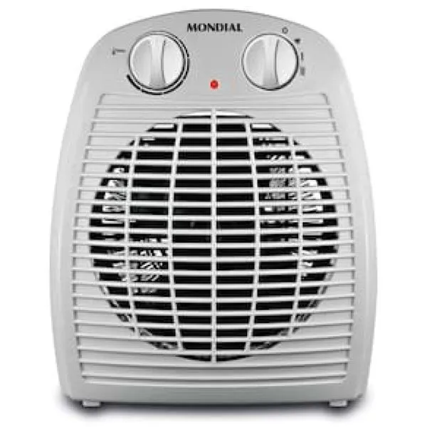 Aquecedor de Ambiente Mondial A-08 com Controle de Temperatura - Cinza cinza / 220