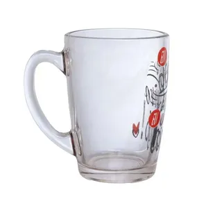 Caneca de Vidro Decorada 320ml Eu Quero Eu Posso Eu Consigo Hauskraft