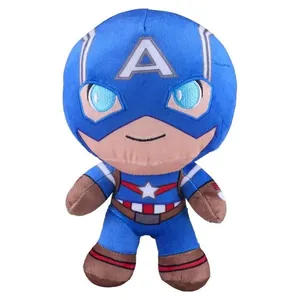 Pelúcia 20Cm Capitão América Disney Azul