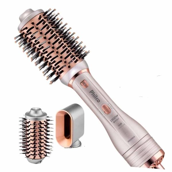 Escova Secadora 1300W com Acessórios PES19SG Philco Bivolt