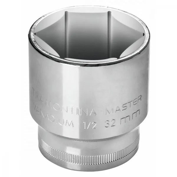 Soquete Sextavado 22 Mm Encaixe 1/2" Tramontina Em Aço