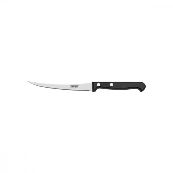 Faca para Tomate Tramontina Ultracorte com Lamina em Aço Inox e Cabo de Polipropileno Preto 5"