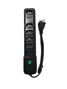 Filtro de Linha 6 Tomadas Naticon Preto