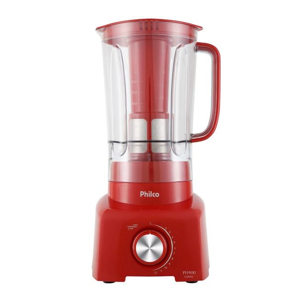 Liquidificador Philco 12 Velocidades 3L 1200W PH900 | Vermelho (220 V)
