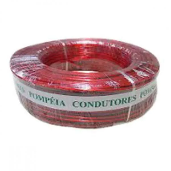 Fio Cabo Auto Plastic Pompeia Profissional 9,00 MM Rolo com 25 Metros