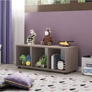Organizador Infantil Montessoriano Single 3 Nichos - Carvalho