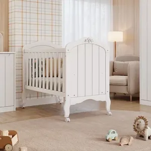 Berço Mini Cama Alegria Espresso Móveis Branco Acetinado