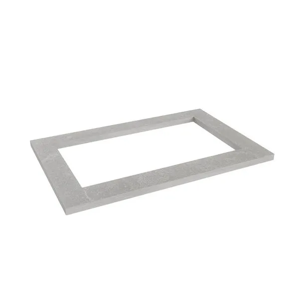 Tampo com Recorte para Cooktop 5 Bocas 80cm a Arizona CabeCasa MadeiraOriginals Cinza