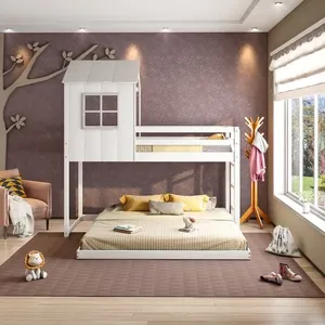 Beliche Solteiro Queen Montessoriano Cabana Family Casatema Branco/Offwhite