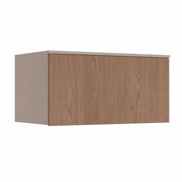 Módulo Aéreo 1 Porta Basculante Requinte+ 100% MDF Duna Line/Macadâmia