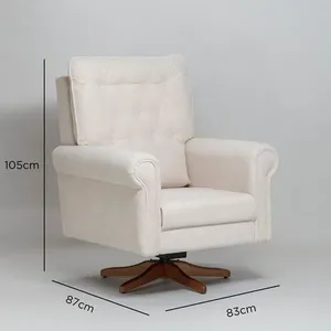 Poltrona de Amamentação Giratória e Balanço Nina Branco Off White Off White