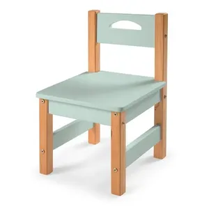 Cadeira Infantil Pumba em Madeira Pinus e MDF Verde Bb e Amêndoa 58cm Verde BB/Amêndoa