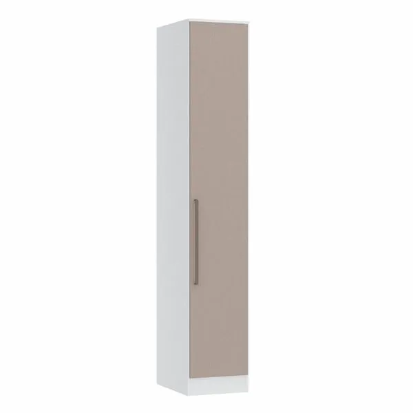 Guarda Roupa Modulado 1 Porta Requinte + 100% MDF Branco Line/Duna Line