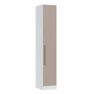 Guarda Roupa Modulado 1 Porta Requinte + 100% MDF Branco Line/Duna Line