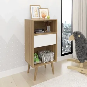 Estante Decorativa para Quarto Infantil Nina Amêndoa/Off White