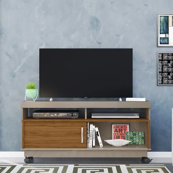 Rack Artur para TV de até 50"- Natural/Fendi
