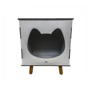 Mesa Pet Cat Line Toca para Gato - Champagne