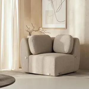 Sofá Modular de Canto Orla CabeCasa MadeiraOriginals Dourado Areia Areia