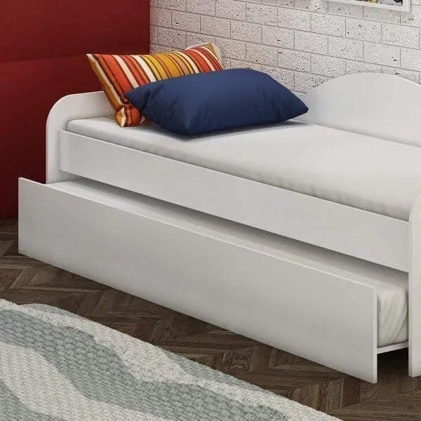 Cama Auxiliar Infantil com Rodízios 7010 Branco
