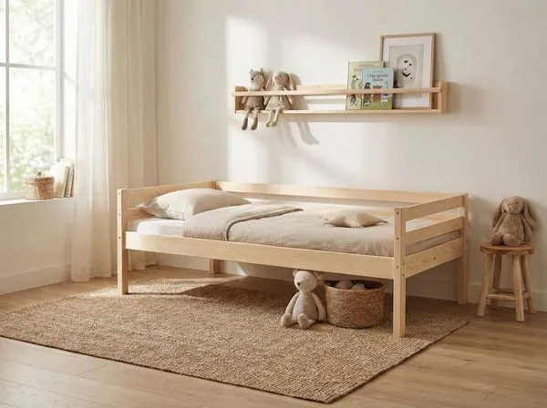 Cama Infantil em Madeira Maciça Prime Casatema Natural