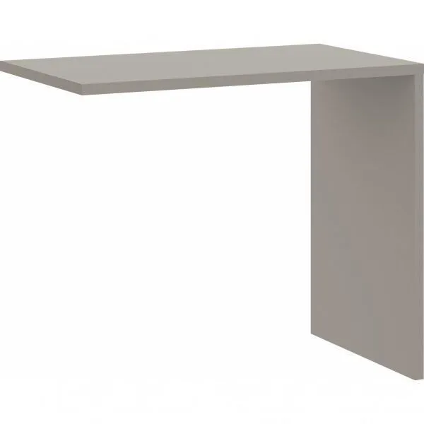 Escrivaninha Mesa Escritório Reta Office Elegance 90cm Níquel Níquel