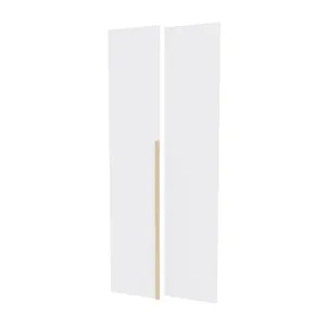 Kit 2 Portas para Guarda-roupa de Canto Reto Modular 95cm Jade CabeCasa MadeiraOriginals Branco