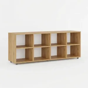 Nicho Organizador para Sala de Estar Marrom Amadeirado Amadeirado