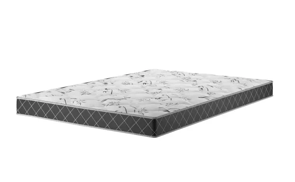 Colchão Espuma Casal D23 14cm 1,88m 1,38m Double Face Mobi Xadrez Viero Xadrez Preto