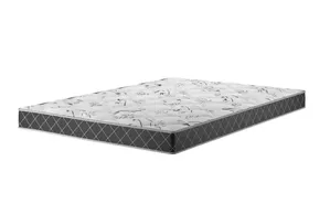 Colchão Espuma Casal D23 14cm 1,88m 1,38m Double Face Mobi Xadrez Viero Xadrez Preto