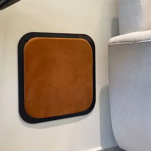 Arranhador de Parede para Gato Quadrado - Preto/Terracota