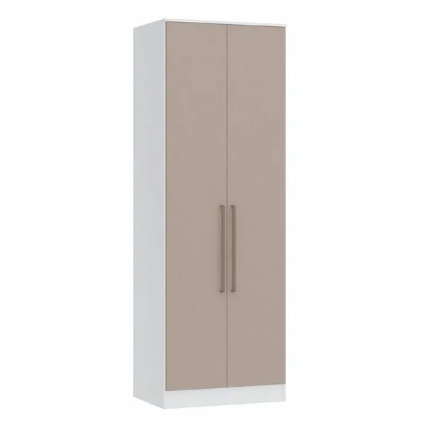 Guarda Roupa Modulado 2 Portas Requinte 100% MDF Branco Line/Duna Line