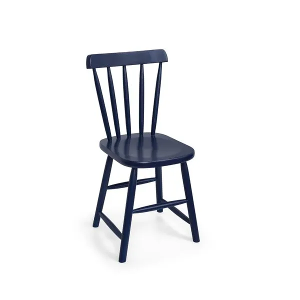 Cadeira Espanha com Assento Anatômico Madeira/MDF - Azul