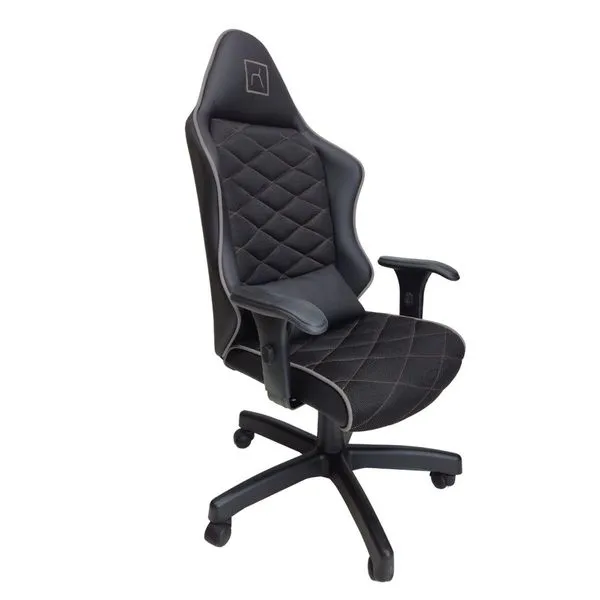 Cadeira Escritório Gamer Corino com Relax Cinza