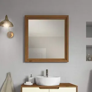 Espelheira Madeira Maciça 80x85cm Tendence Garapa
