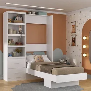 Cama Articulada Infantil/Juvenil com Estante Branco