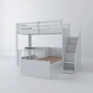 Beliche Multifuncional Solteiro Adulto com Escrivaninha Star Office Casatema Branco