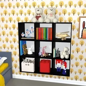 Nicho Cubo com Fundo Branco Enea Baby Preto